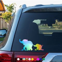Reflective Elephant Family Car Stickers - Add Personality to Your Car