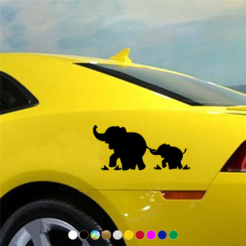 Reflective Elephant Family Car Stickers - Add Personality to Your Car