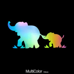 Reflective Elephant Family Car Stickers - Add Personality to Your Car