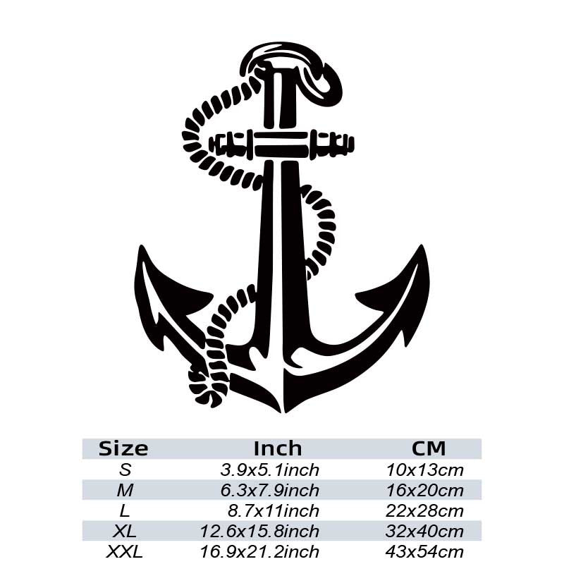 Boat Anchor Car Window Decal - Car Accessories Vinyl Sticker