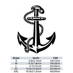 Boat Anchor Car Window Decal - Car Accessories Vinyl Sticker