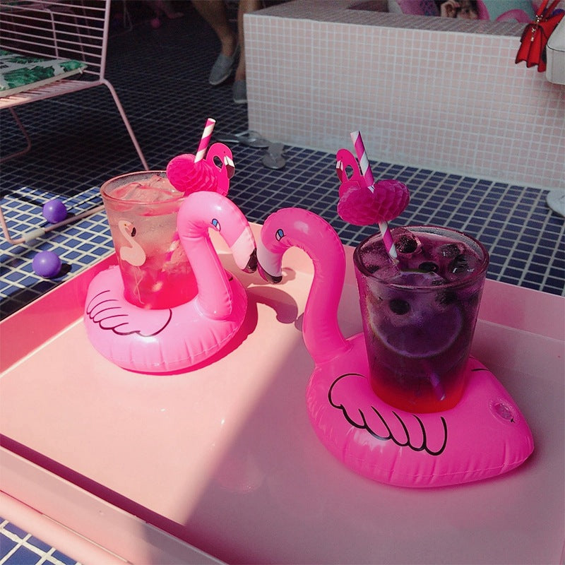 Inflatable Flamingo Drink Holder for Pool Parties