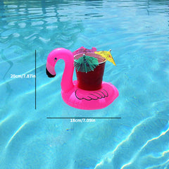Inflatable Flamingo Drink Holder for Pool Parties