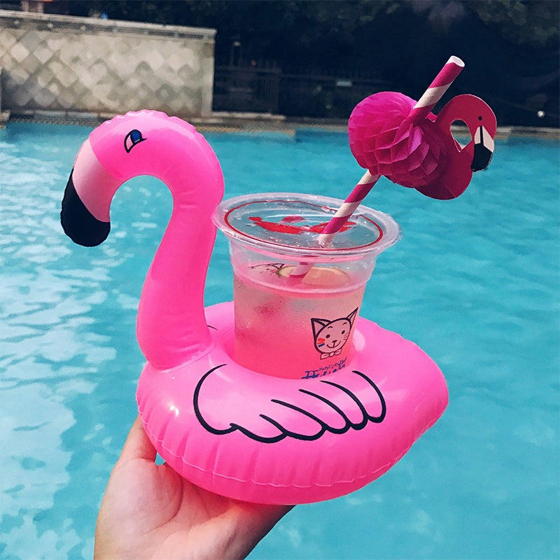 Inflatable Flamingo Drink Holder for Pool Parties