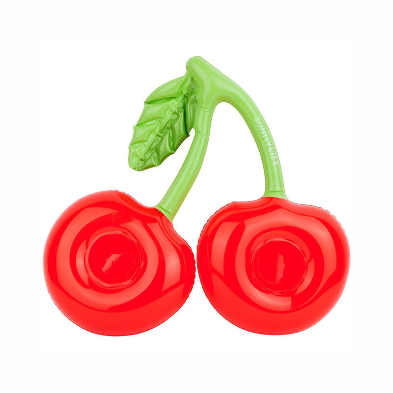 Inflatable Cherry Drink Holder Pool Party Toy for Summer Swimming Pool