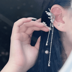 Butterfly Tassel Ear Bone Clip Earrings Women Girls Party Accessories