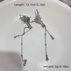 Butterfly Tassel Ear Bone Clip Earrings Women Girls Party Accessories