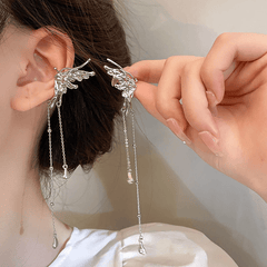 Butterfly Tassel Ear Bone Clip Earrings Women Girls Party Accessories