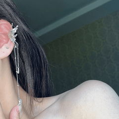 Butterfly Tassel Ear Bone Clip Earrings Women Girls Party Accessories