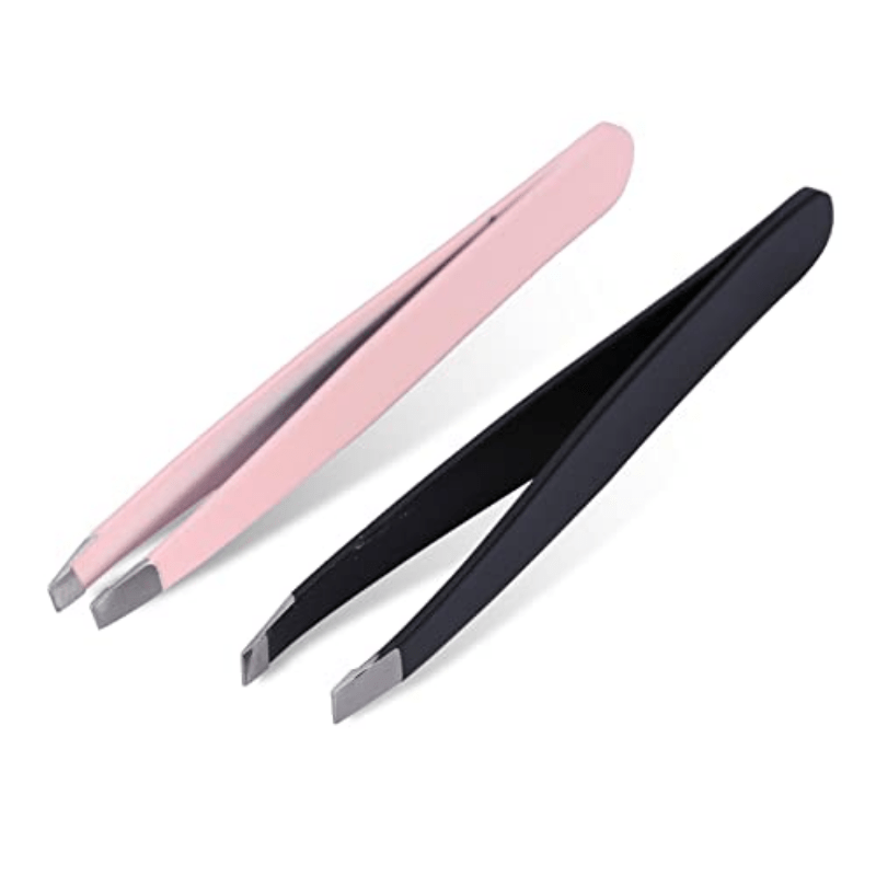 Stainless Steel Eyebrow Tweezers for Precise Hair Removal