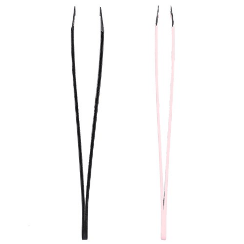 Stainless Steel Eyebrow Tweezers for Precise Hair Removal