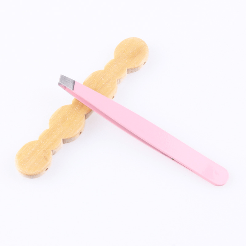 Stainless Steel Eyebrow Tweezers for Precise Hair Removal