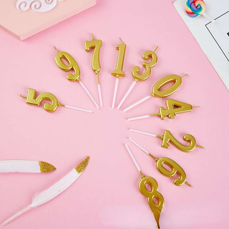 Numeral Candles for Cupcakes, Birthday Cakes, Anniversaries
