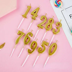 Numeral Candles for Cupcakes, Birthday Cakes, Anniversaries