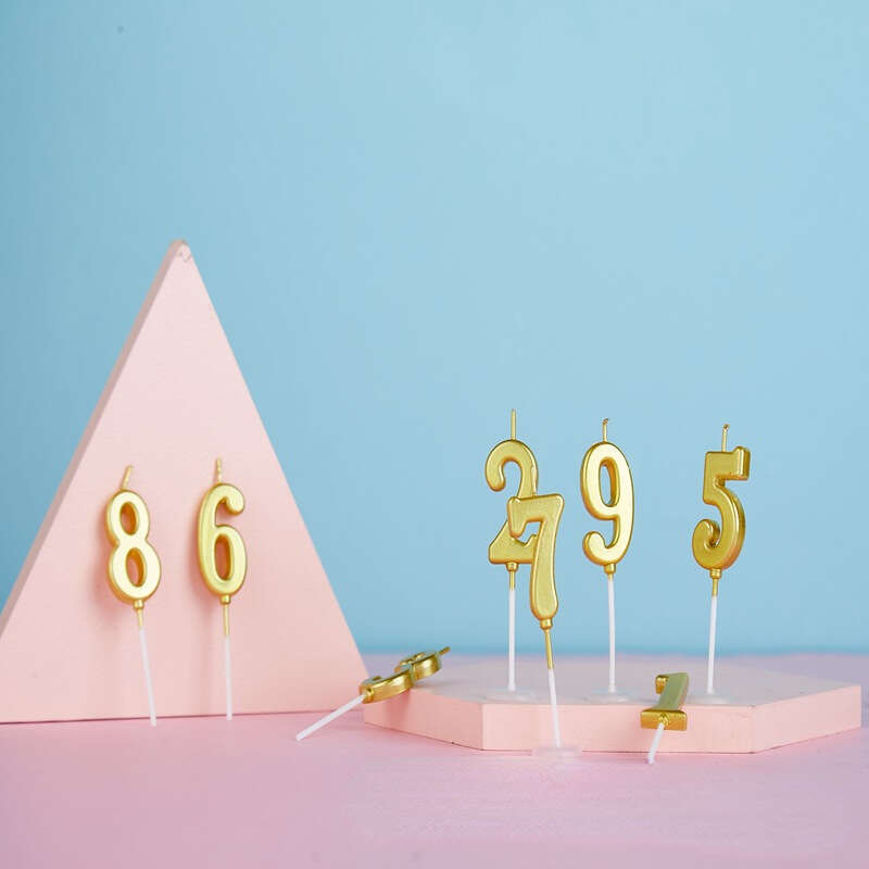 Numeral Candles for Cupcakes, Birthday Cakes, Anniversaries