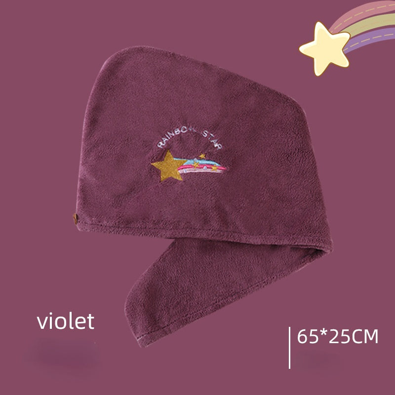 Women's Quick Drying Microfiber Shower Cap Towel for Dry Hair