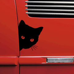 Car Cat Peeking Vinyl Decal Sticker for Vehicle Car Truck Window Bumper