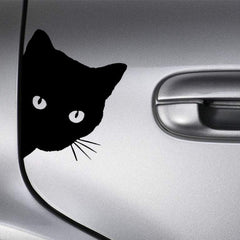 Car Cat Peeking Vinyl Decal Sticker for Vehicle Car Truck Window Bumper
