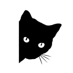 Car Cat Peeking Vinyl Decal Sticker for Vehicle Car Truck Window Bumper