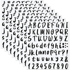 Vinyl Letter Number Stickers Self Adhesive 8 Sheets