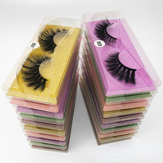 20 Pairs Natural 3D Faux Mink Lashes, Long & Thick for a Glamorous Look