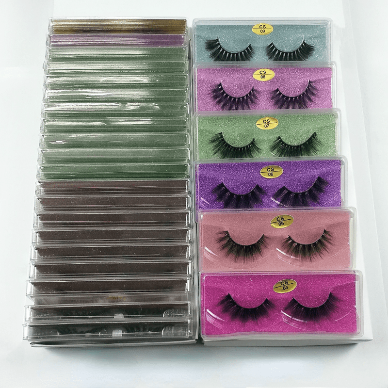 20 Pairs Fluffy Wispy Mink Eyelashes Long False Lashes for Women 3D Mink Lashes