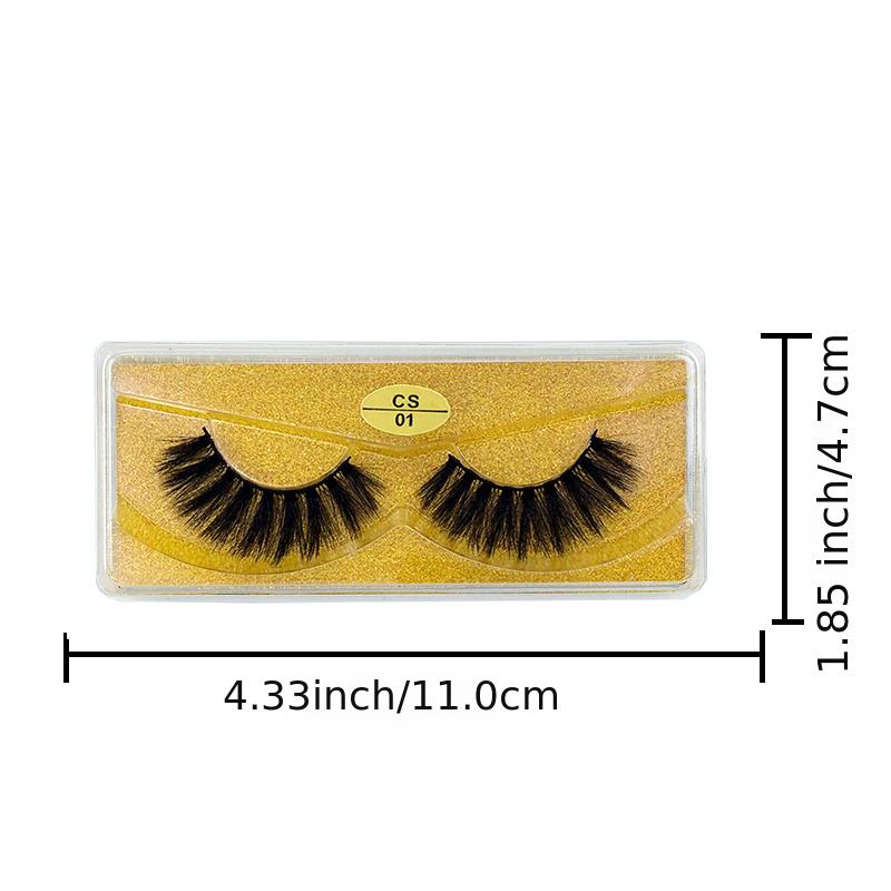 20 Pairs Fluffy Wispy Mink Eyelashes Long False Lashes for Women 3D Mink Lashes