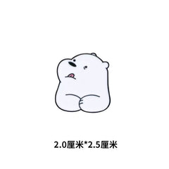 Cute Greedy Bear Cartoon Brooch Pin