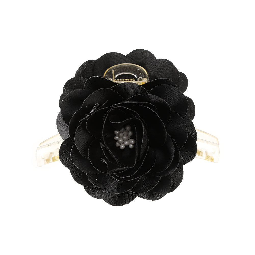 Rose Flower Hair Claw Crab Clips Ponytail Barrette Hairpin Women Girls Accessory