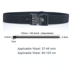 Tactical Belt Quick Release Elastic Casual Nylon Tooling Training Belt