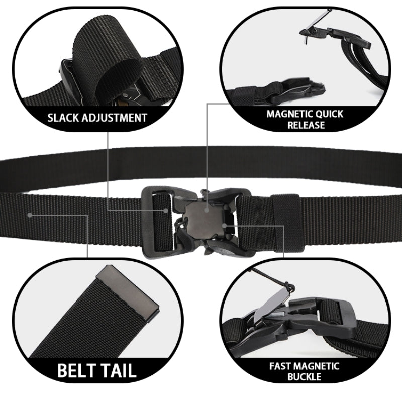 Tactical Belt Quick Release Elastic Casual Nylon Tooling Training Belt