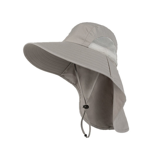 UPF50 Sun Protection Wide Brim Hat with Neck Flap for Men and Women