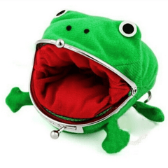 Anime Frog Wallet Coin Purse Kids Birthday Toy Gift