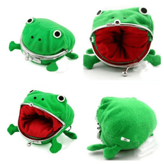 Anime Frog Wallet Coin Purse Kids Birthday Toy Gift