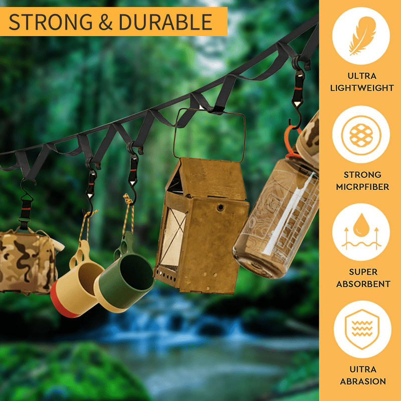 Outdoor Hanging Rope Portable Lanyard Canopy Hanger Camping