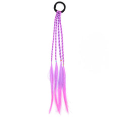 Colorful Wig Hair Ties Princess Twisted Braid Elastic Hair Accessories
