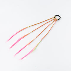 Colorful Wig Hair Ties Princess Twisted Braid Elastic Hair Accessories