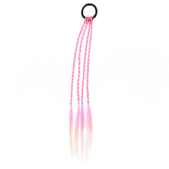 Colorful Wig Hair Ties Princess Twisted Braid Elastic Hair Accessories