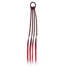 Colorful Wig Hair Ties Princess Twisted Braid Elastic Hair Accessories