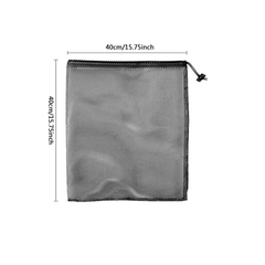 Nylon Mesh Drawstring Bag for Beach Toys Swimming Camping Travel