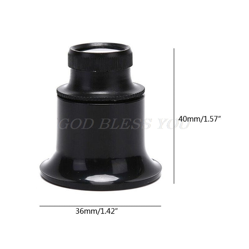 20X Magnifying Glass Jewelry Repair Tool for Watchmakers and Jewelers