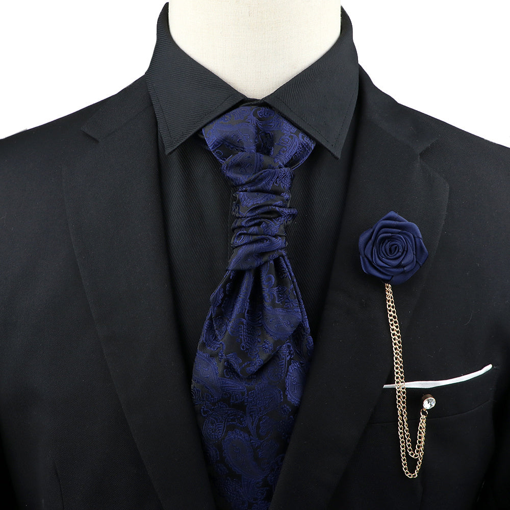 Men's Tie Corsage Combo Set for Events & Parties