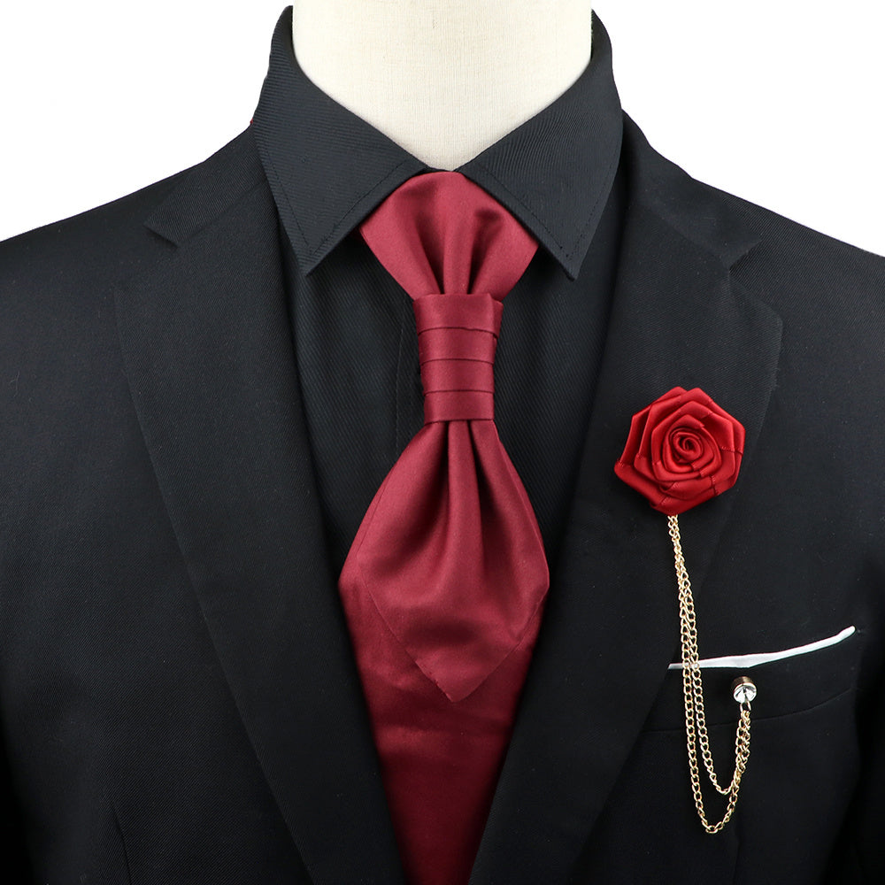 Men's Tie Corsage Combo Set for Events & Parties