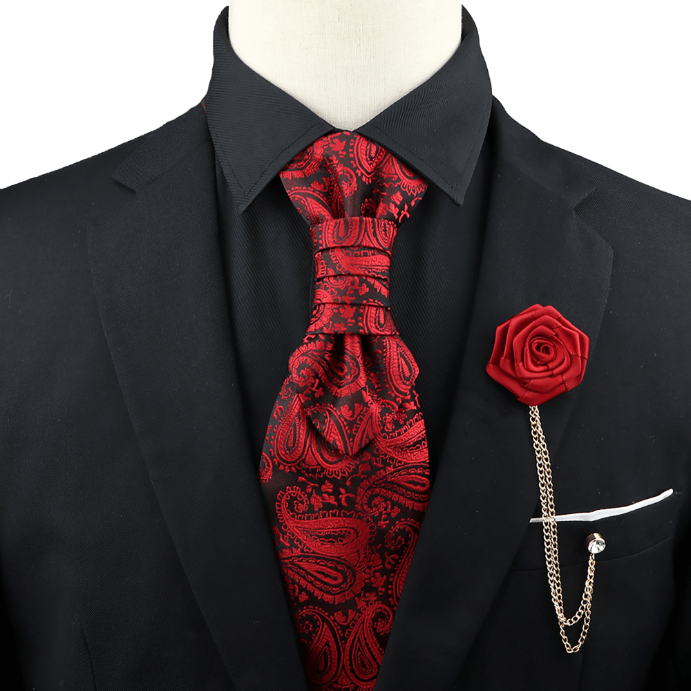 Men's Tie Corsage Combo Set for Events & Parties