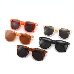 Kids Vintage Folding UV Protection Sunglasses with Case