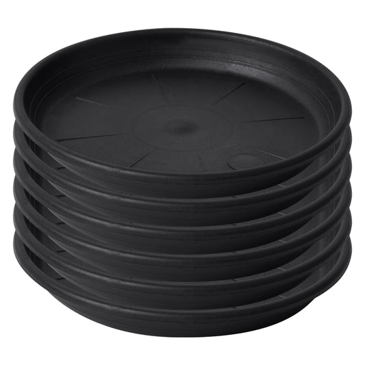6pcs Flower Pot Coaster Plastic Plant Saucer Indoor/Outdoor Round Flower Pot