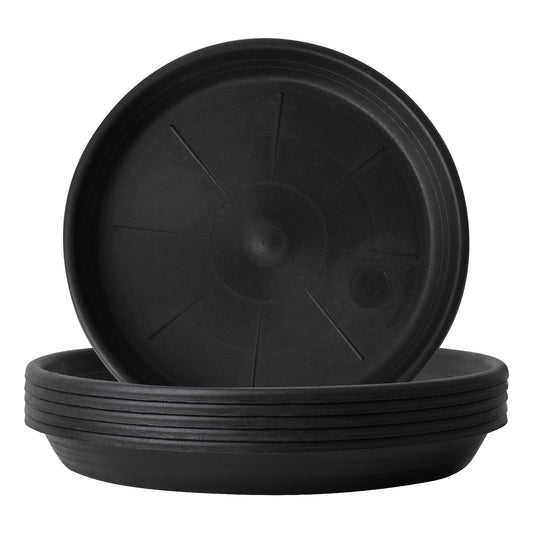 6pcs Flower Pot Coaster Plastic Plant Saucer Indoor/Outdoor Round Flower Pot