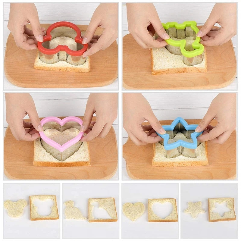 Dinosaur Sandwich Cutter Stainless Steel Bread Mould Fun Kitchen Tool