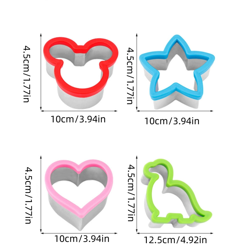 Dinosaur Sandwich Cutter Stainless Steel Bread Mould Fun Kitchen Tool
