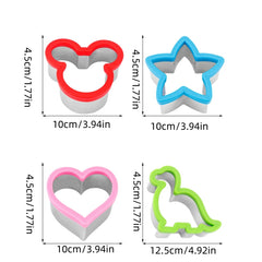 Dinosaur Sandwich Cutter Stainless Steel Bread Mould Fun Kitchen Tool
